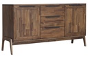 Mixed Panel Walnut Sideboard