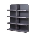 Smoked Black Modern Bookcase
