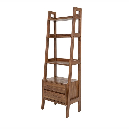 [GIA021-BRNS] Gia Modular Bookcase (Warm Pecan)