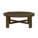 Round Oak X-Base Coffee Table