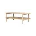 Oval Oak Two-Tier Coffee Table