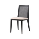 Black Cane-Back Dining Chair