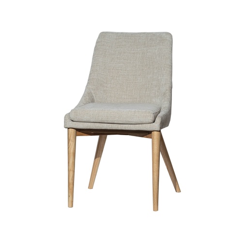 [FZV-01TAUN] Fritz Side Dining Chair (Taupe w/ Natural Leg)