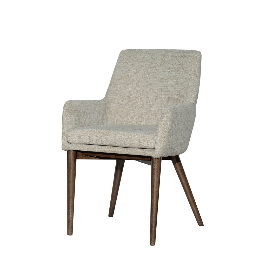 White Upholstered Wingback Armchair