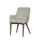 White Upholstered Wingback Armchair