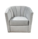 Decor Channel Tufted Velvet Barrel Chair