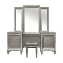 Tamsin Dressing Table with Mirror (Dark Champagne)