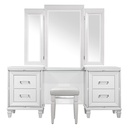 Tamsin Dressing Table with Mirror (White)