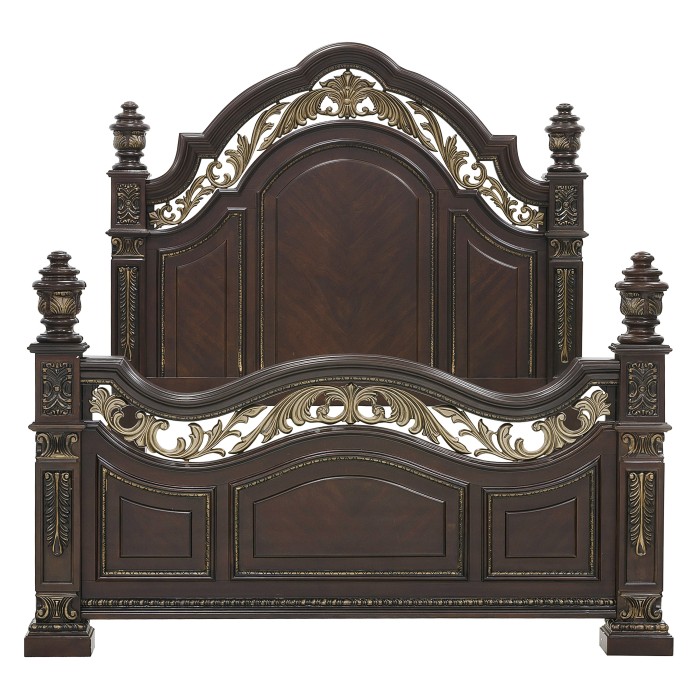 Catalonia Eastern King Bed (Cherry)