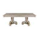 Catalonia Double Pedestal Dining Table (Platinum Gold)