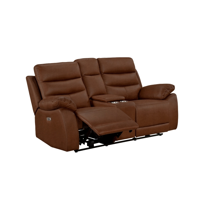 99090 Power Collection Loveseat (Brown)