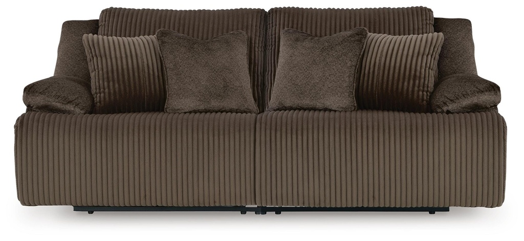 Top Tier 2-Piece Reclining Sectional Loveseat (Chocolate)