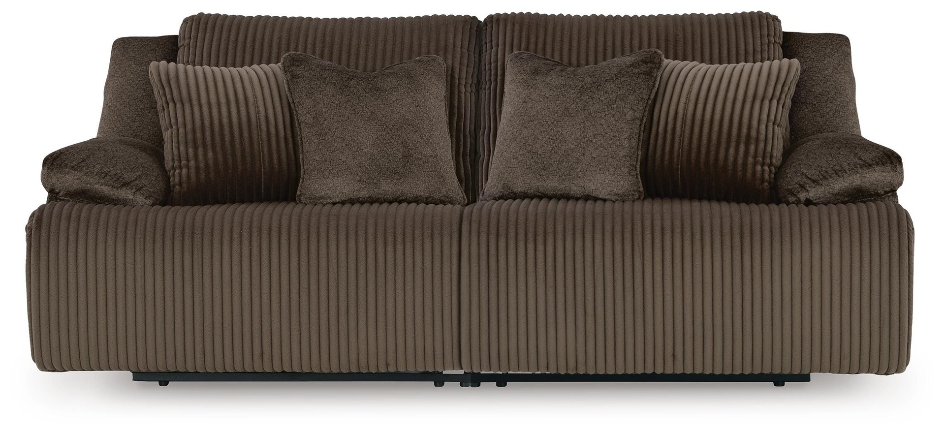 Top Tier 2-Piece Reclining Sectional Loveseat (Chocolate) 3