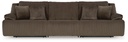 Top Tier 3-Piece Reclining Sectional Sofa (Chocolate)