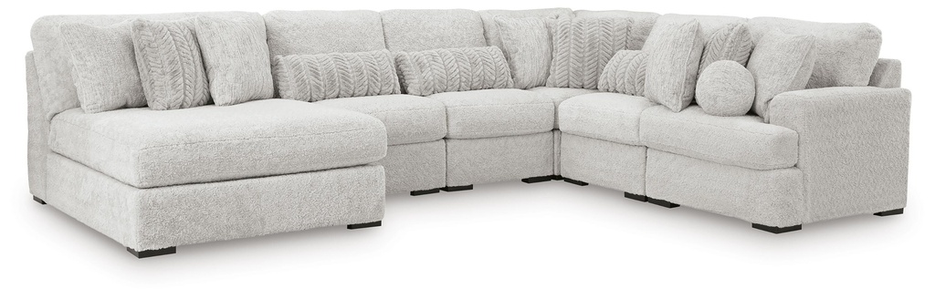 Cuddle Plush Arctic 6-Piece Modular Sectional with Chaise