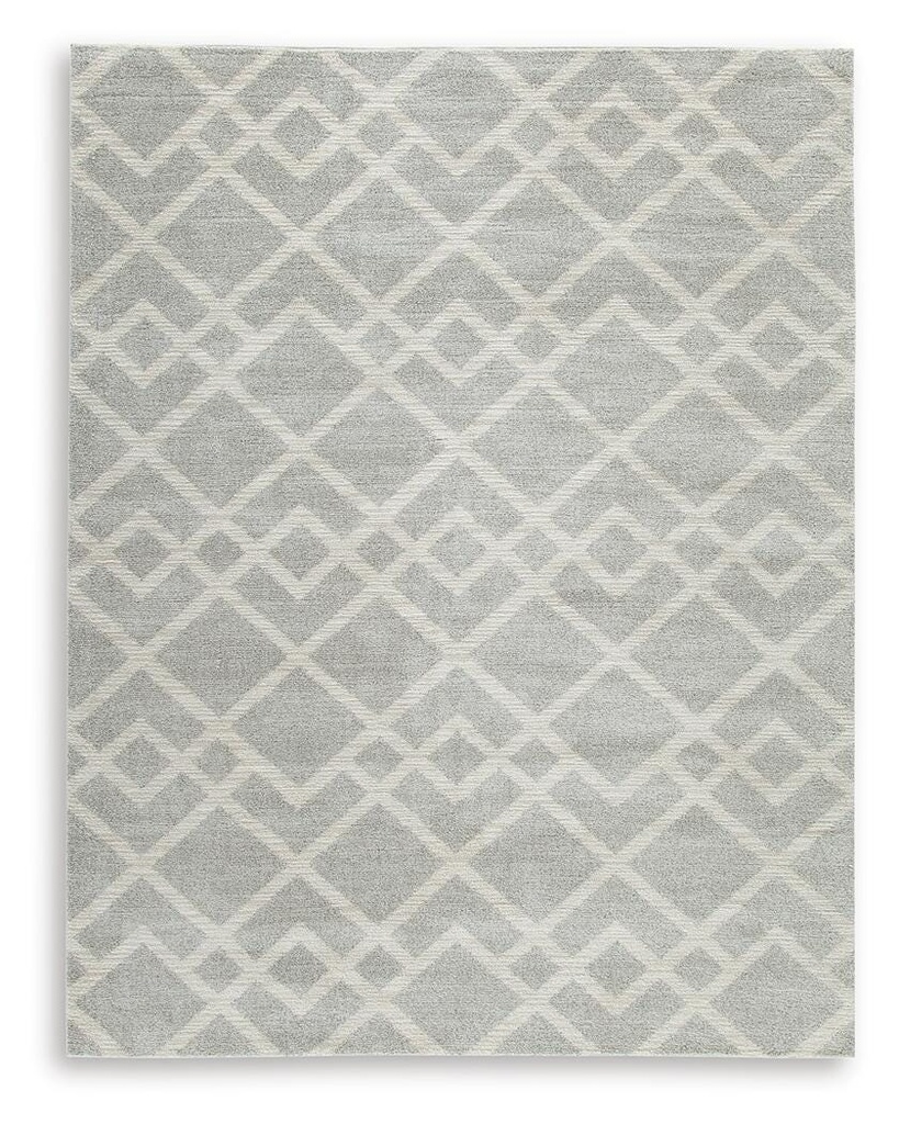 Unawick Large Rug (8x10 Gray/Ivory)