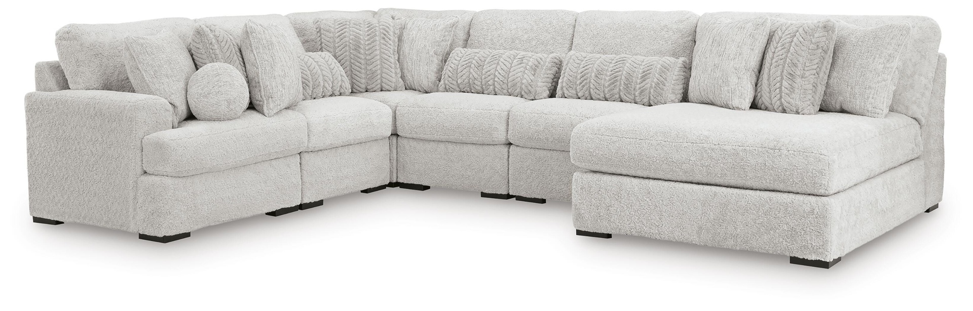 Cuddle Plush Sectional with Chaise 7