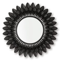 Ryenmour Black Metal Flower Accent Mirror