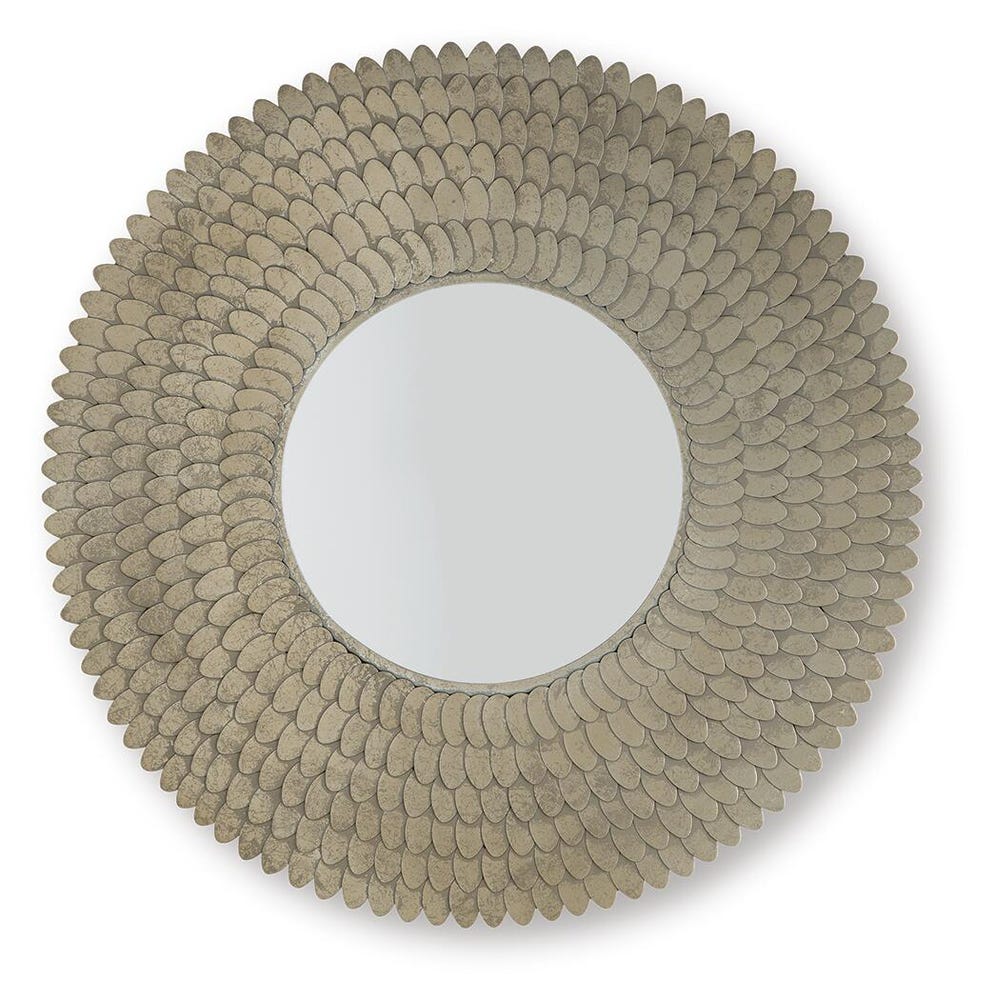 [A8010422] Wrightmund Champagne Sunburst Accent Mirror