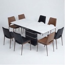 Phewa Sintered Stone 9 Piece Dining Set