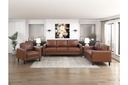 Malcolm Chocolate Brown 3-Piece Sofa, Loveseat and Chair Set