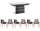 Phewa Sintered Stone 7-Piece Extendable Dining Set