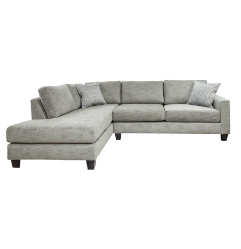 Alpha 2-Piece Sectional with Chaise (Samantha Beige) 9