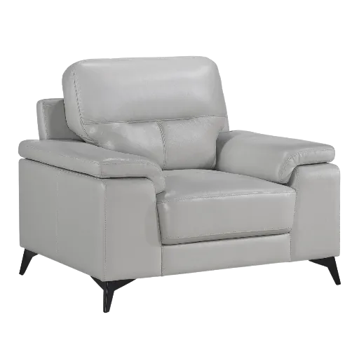 Mischa Leather Accent Chair 19