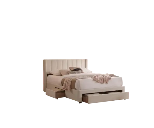 Haven Tailored Fabric Platform Bed (Queen)