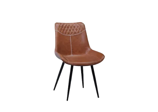 Manhattan Silhouette Grid-Tufted Chair (Off-White)