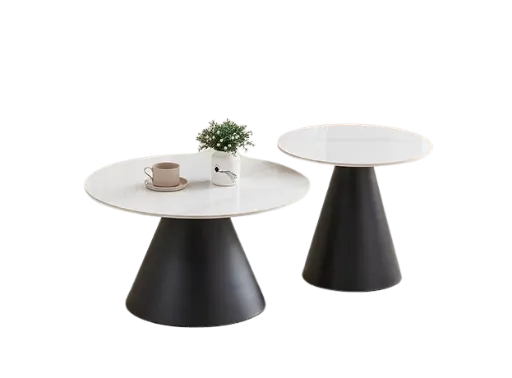 Astoria Minimalist Round Nesting Coffee Table Set