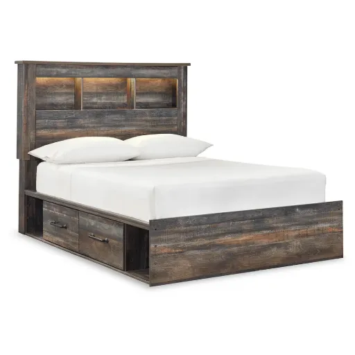 Drystan Bookcase Bed with 4 Storage Drawers