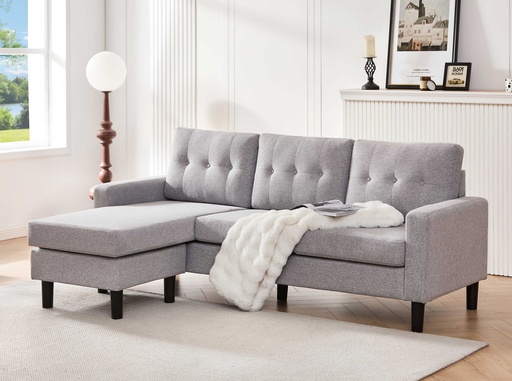 Tofino Box-Arm Reversible Chaise Sectional