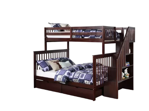 Dhulikhel Twin over Full Staircase Bunk Bed