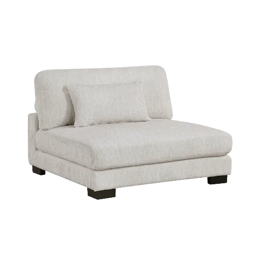 Modular Sectional Bundle: Beige Microfibre