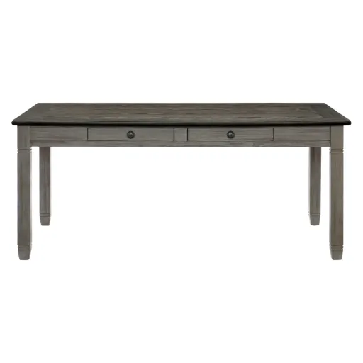Dining Table w/6 Drawrs Grey