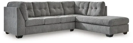 Marleton 2-Piece Sectional with Right Chaise (Grey)
