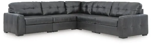 Brindley Pier 5-Piece Leather Modular Sectional