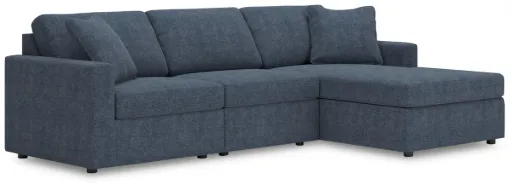 Modmax 3-Piece Next-Gen Nuvella™ Performance Fabric Modular Sofa Chaise