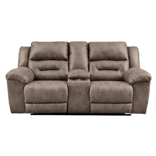 Stoneland Manual Reclining Loveseat with Console