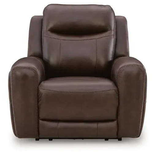High Impact Dual Power Leather Recliner