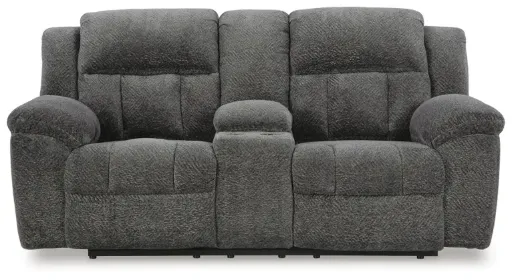 Frohn Double Reclining Console Loveseat