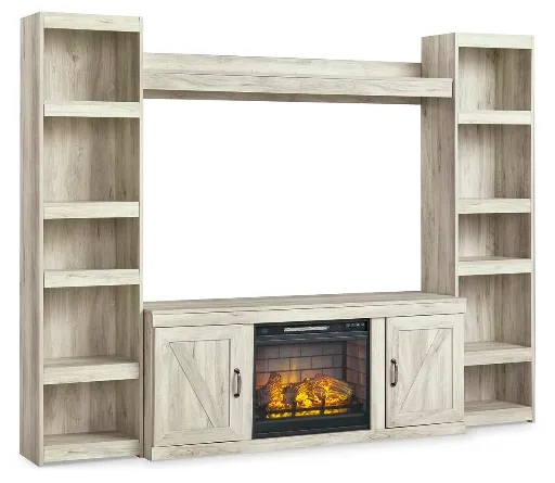 Bellaby Entertainment Center with 60" TV Stand and LED Electric Fireplace Insert