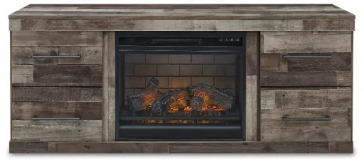 Derekson 2 Door 60" TV Stand with LED Electric Fireplace Insert