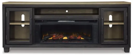 Foyland 83" TV Stand with Electric Fireplace