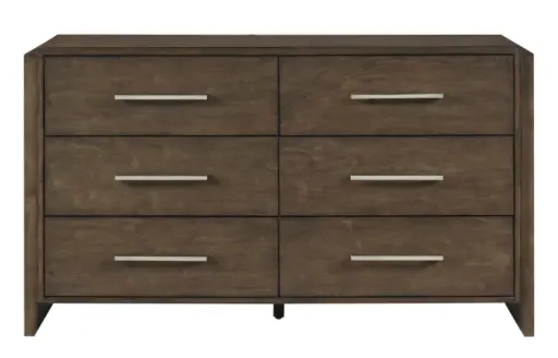 Oakridge Walnut 6-Drawer Dresser