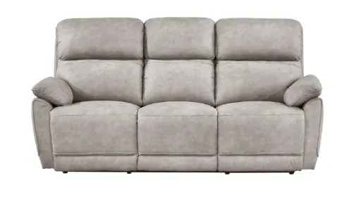 Monroe Taupe Microfiber Reclining Sofa