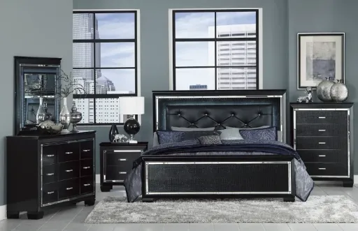 Noir Luxe 6-Piece Bedroom Set