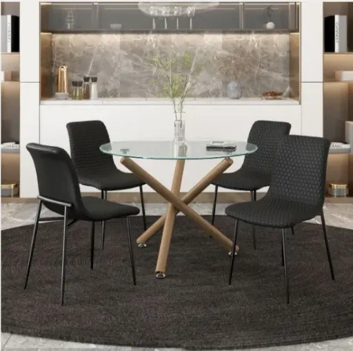 Modern Hexagon Stitch Dining Set