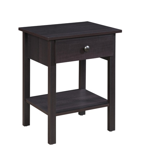 Brown Storage Nightstand